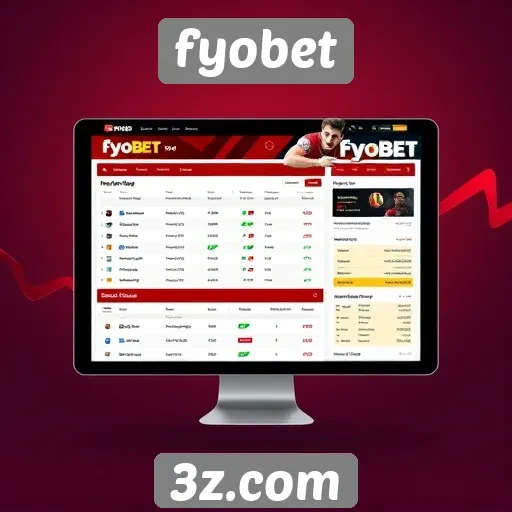 Analise da interface do usuário do site fyobet